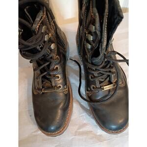 Women's Black Leather Boots